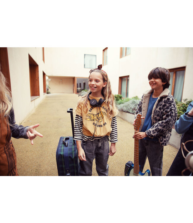 Piupiuchick Mom fit trousers | Washed Black denim