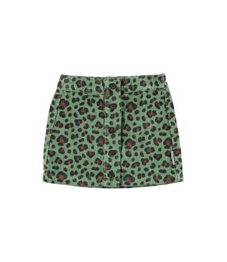 Piupiuchick Short skirt | Green w/ animal print