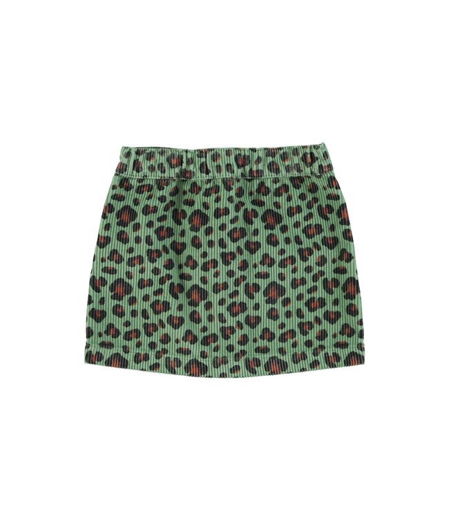 Piupiuchick Short skirt | Green w/ animal print