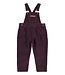 Piupiuchick Dungarees | Aubergine corduroy