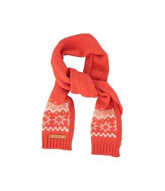 Piupiuchick Jacquard knitted scarf | Red