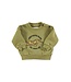 Piupiuchick Sweatshirt | Olive green w/ tiger print B