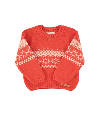 Piupiuchick Jacquard sweater | Red