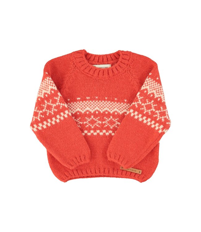 Piupiuchick Jacquard sweater | Red