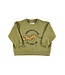 Piupiuchick Sweatshirt | Olive green w/ tiger print