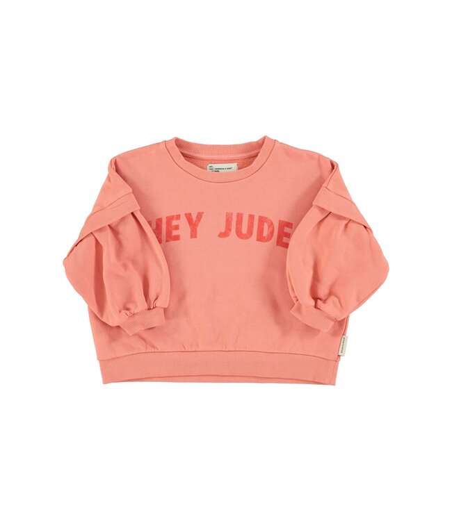Piupiuchick Sweatshirt | Pink w/ "hey jude" print