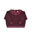 Piupiuchick Terry cotton sweatshirt | Aubergine w/ animal print