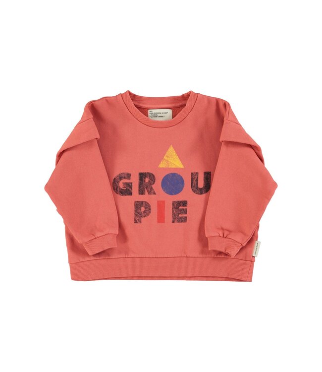 Piupiuchick Sweatshirt | Pink w/ "groupie" print