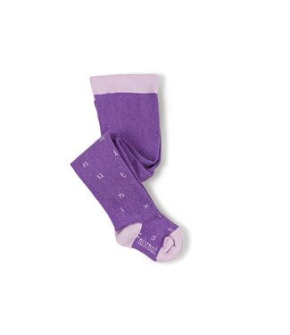 NixNut Letter Tights Purple