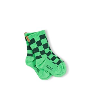 NixNut Checkered Socks Moss