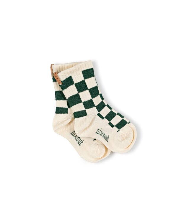 NixNut Checkered Socks Snow
