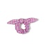NixNut Bow Scrunchie Lila Checkered