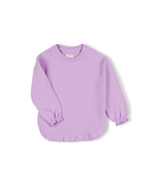 NixNut Ruffled Sweater Lila
