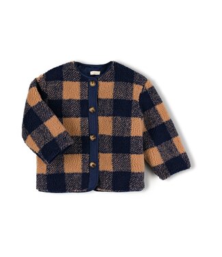 NixNut Check Jacket Navy Checkered