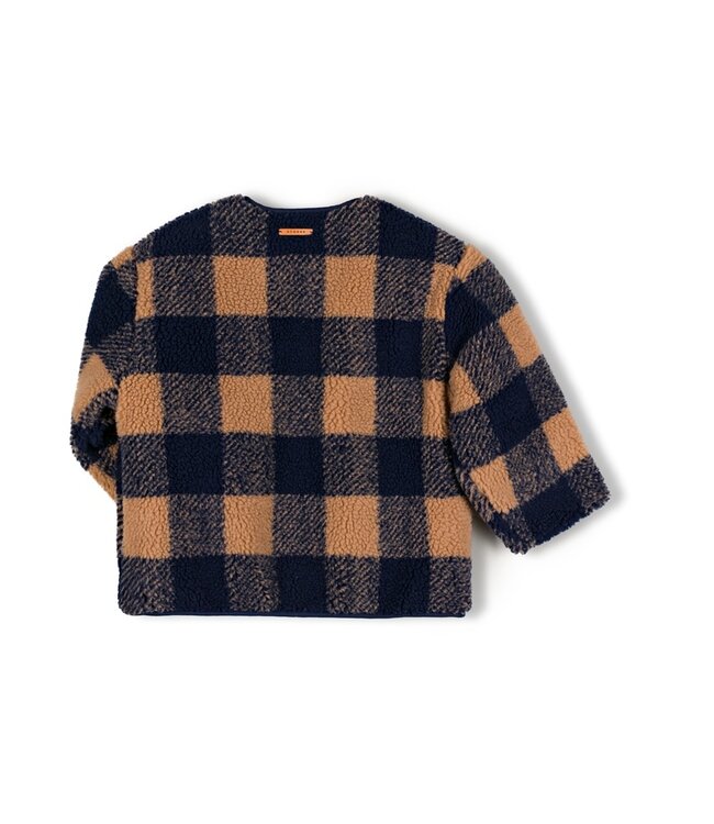 NixNut Check Jacket Navy Checkered