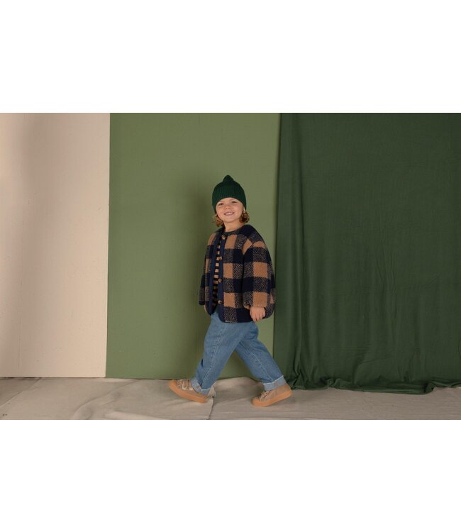 NixNut Check Jacket Navy Checkered