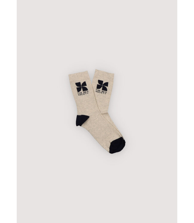 The New Society Socks Galactic Grey Melange