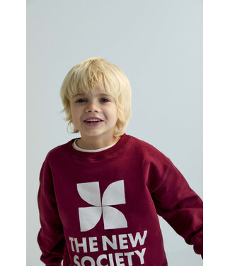 The New Society TNS Logo Sweatshirt Plum Fantasy