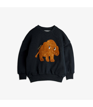 Mini Rodini Mammoth chenille sweatshirt Black