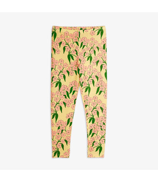 Mini Rodini Alpine flowers leggings yellow