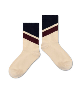 Repose AMS sporty sock Sand stripe