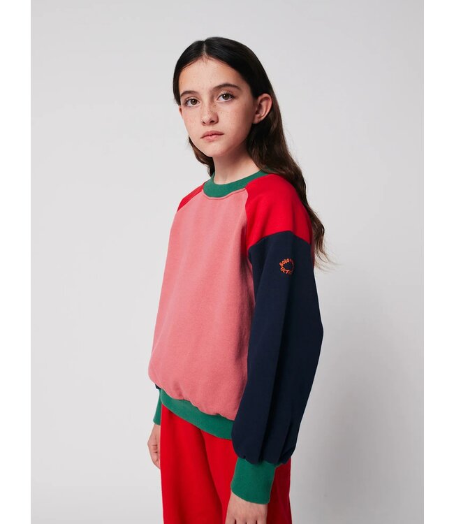 Bobo Choses Tic Tac Toe color block sweatshirt