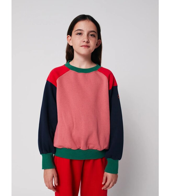 Bobo Choses Tic Tac Toe color block sweatshirt