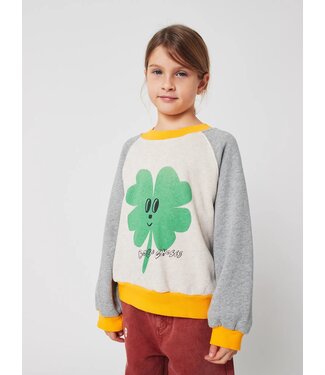 Bobo Choses Lucky Clover ranglan sweatshirt