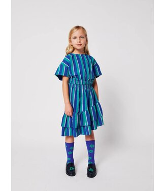 Bobo Choses Striped woven midi skirt