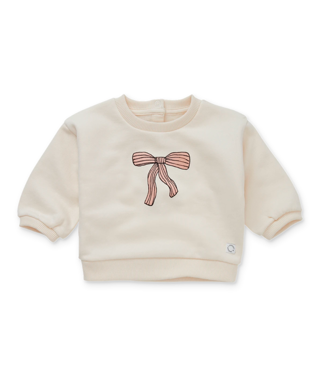 Sproet & Sprout Sweatshirt bow Ivory