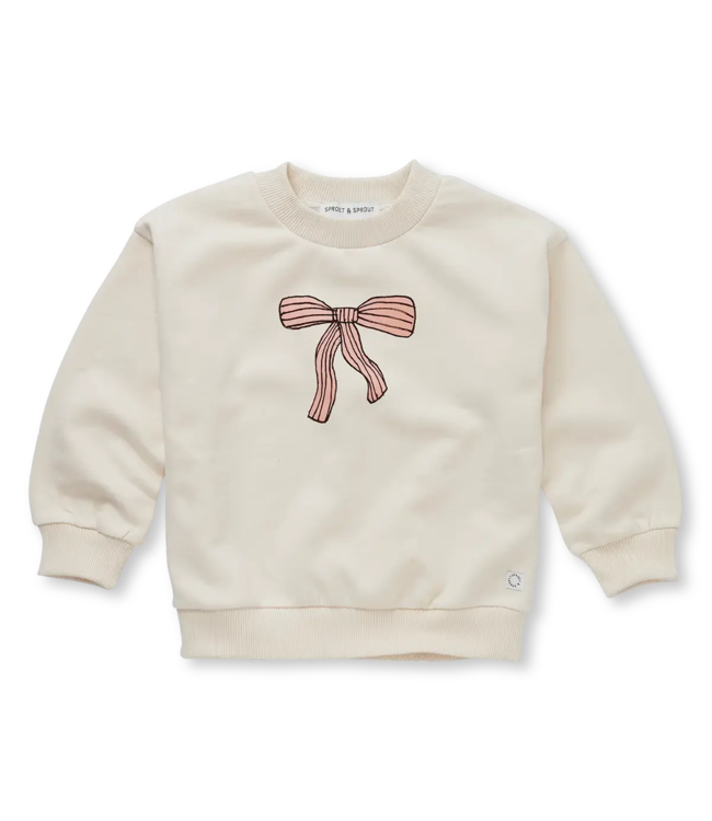 Sproet & Sprout Sweatshirt bow Ivory