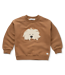 Sproet & Sprout Sweatshirt moustache dog Mocca