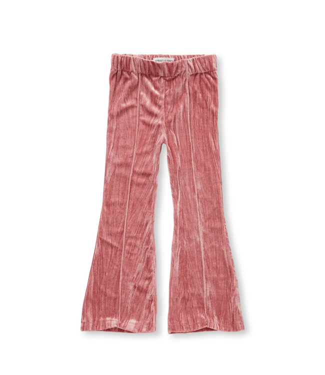 Sproet & Sprout Velvet flare pants Lavender
