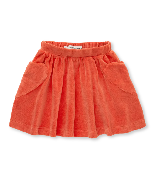 Sproet & Sprout Skirt heart pockets Grenadine