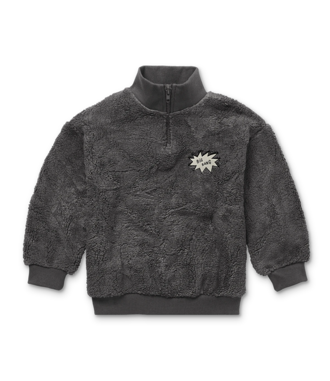 Sproet & Sprout Teddy anorak sweatshirt Washed black