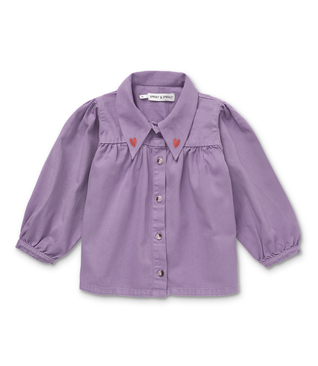 Sproet & Sprout Girls denim blouse purple