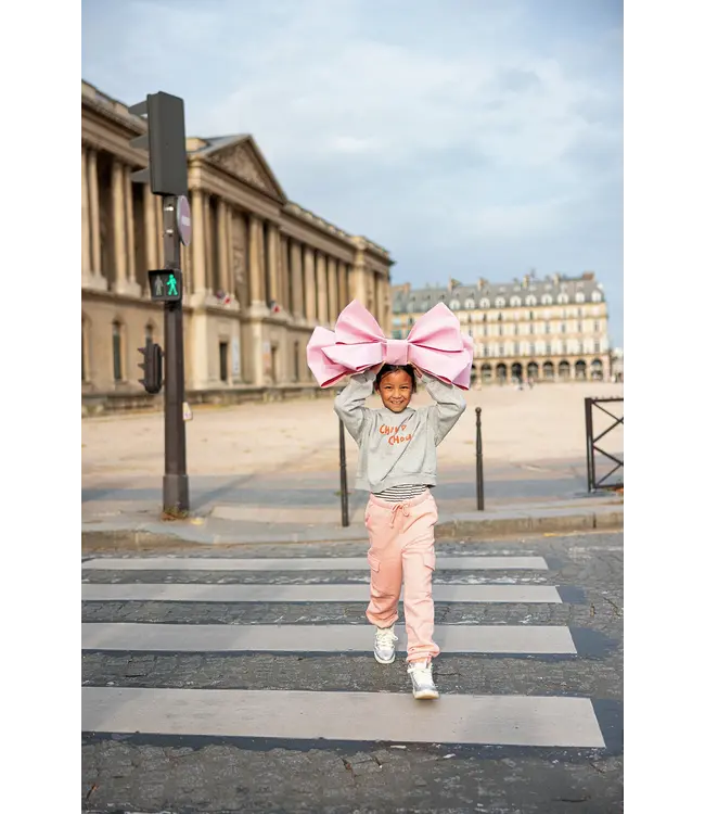 Sproet & Sprout Cropped hooded sweatshirt Grey melee