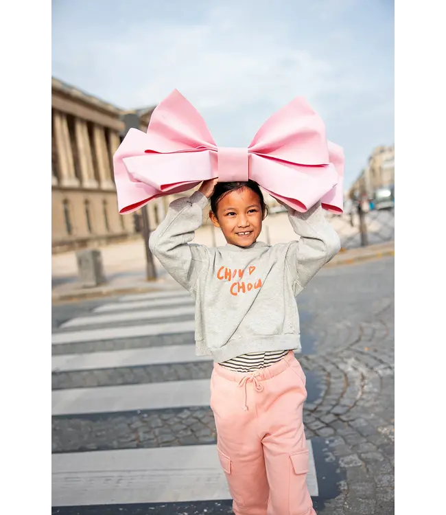 Sproet & Sprout Cropped hooded sweatshirt Grey melee