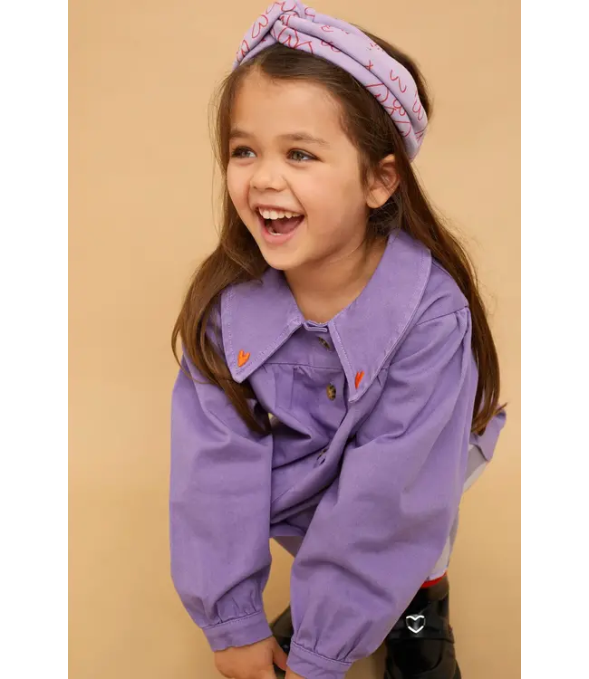 Sproet & Sprout Girls denim blouse purple