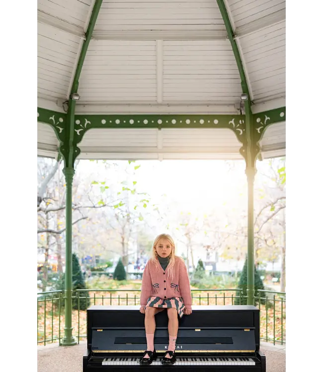 Sproet & Sprout Paperbag skirt block stripe