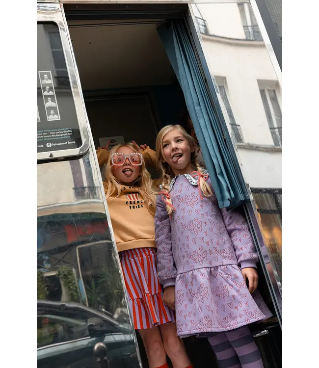 Sproet & Sprout Dress hearts print Lavender