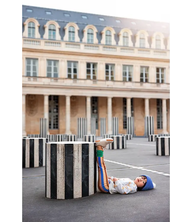 Sproet & Sprout Winter legging multi clr stripe Sand