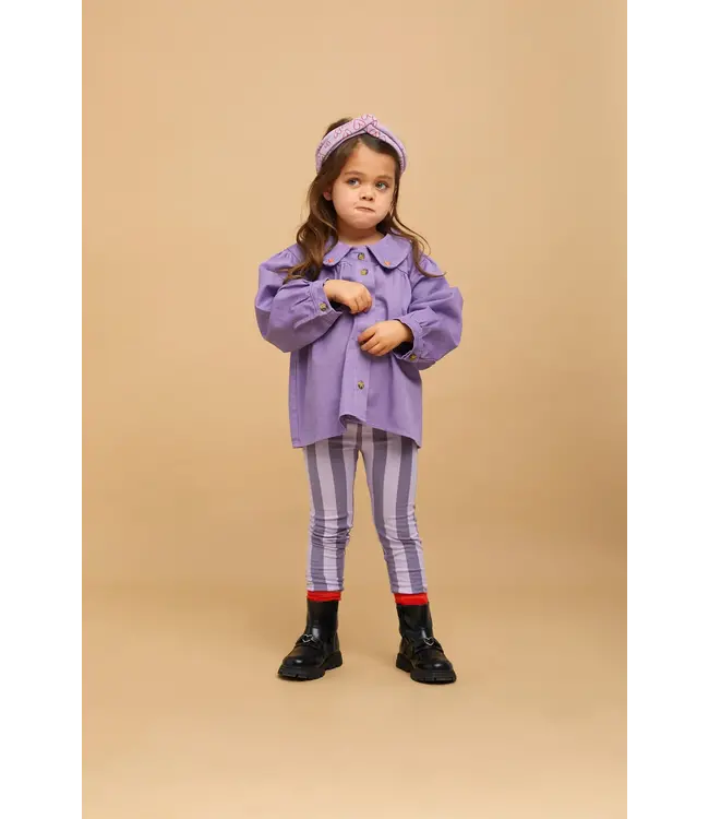 Sproet & Sprout Winter legging purple stripe