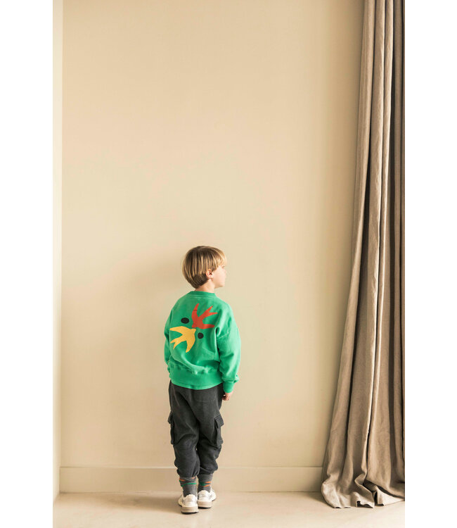 Jenest ART BIRD SWEATER Fresh green