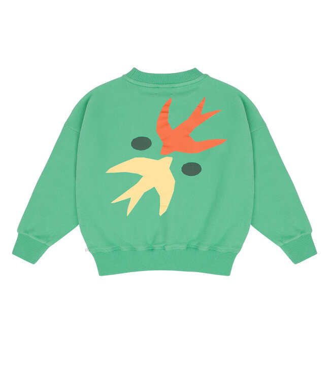Jenest ART BIRD SWEATER Fresh green