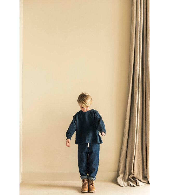 Jenest TOM LS SWEAT T-SHIRT Navy blue