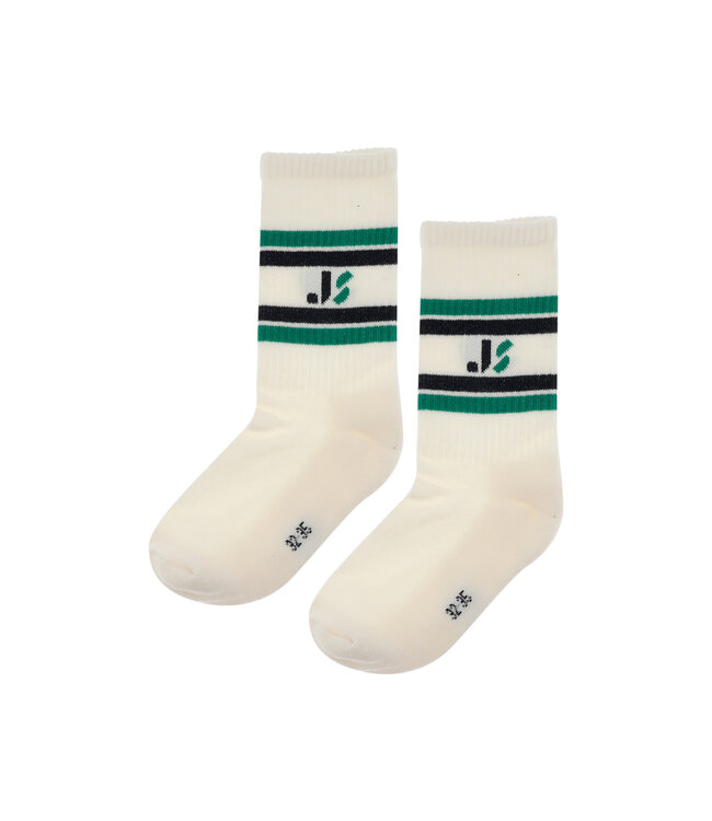 Jenest JS SPORT SOCKS Off white green blue