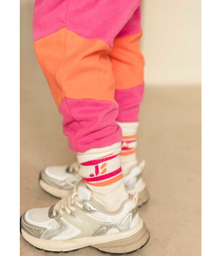 Jenest JS SPORT SOCKS Off white pink orange