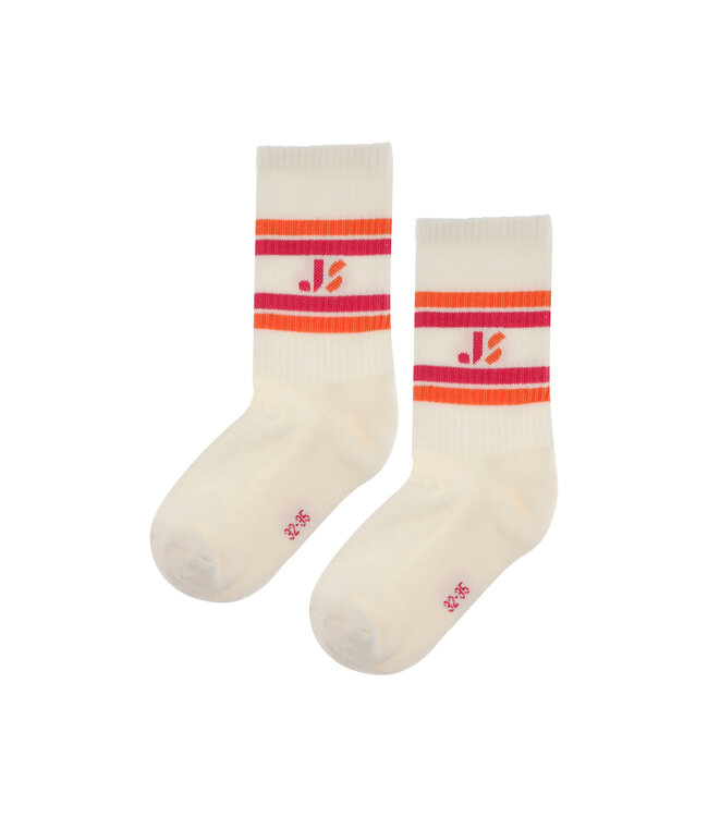 Jenest JS SPORT SOCKS Off white pink orange