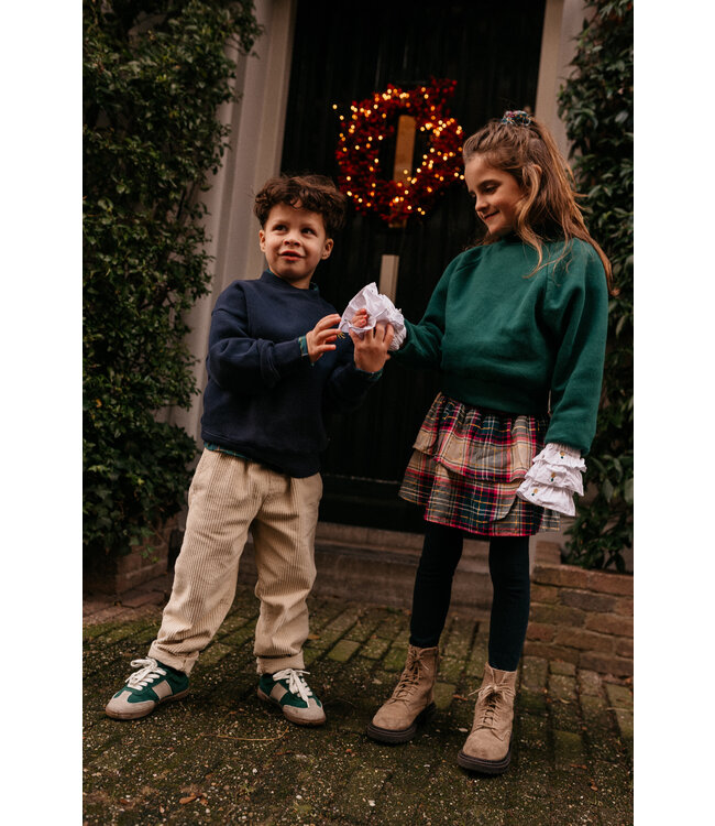 Jenest ELLE SKIRT Fuchsia green check